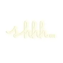 Candy Shock Neon LED Lampe - Shhh