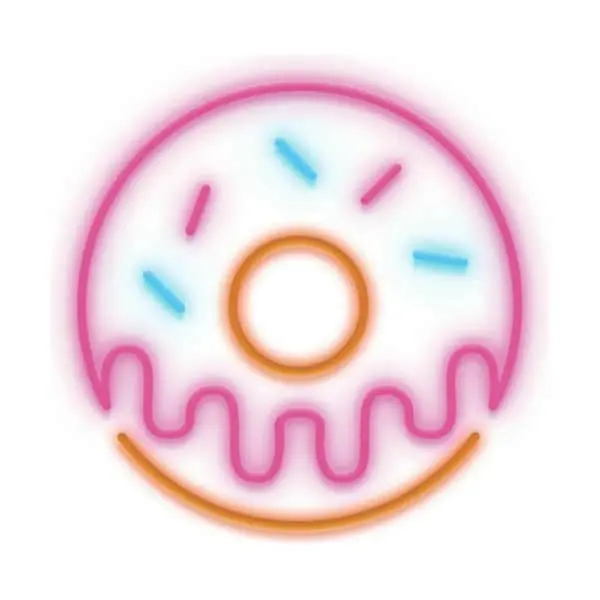 Candy Shock Neon LED Lampe - Donut 1 Candy Shock Neon LED Lampe - Donut