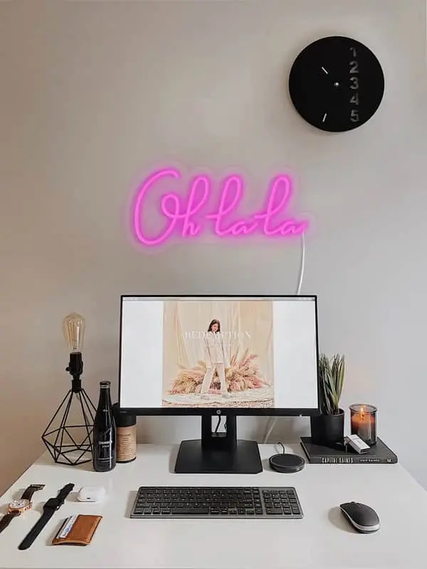 Candy Shock Neon LED Lampe - Oh La La 2 Candy Shock Neon LED Lampe - Oh La La - Billede 2