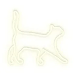 Candy Shock Neon LED Lampe - Kat