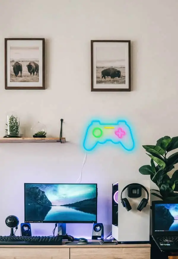 Candy Shock Neon LED Lampe - Joystick 2 Candy Shock Neon LED Lampe - Joystick - Billede 2