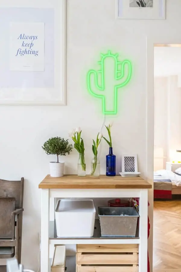 Candy Shock Neon LED Lampe - Kaktus 2 Candy Shock Neon LED Lampe - Kaktus - Billede 2